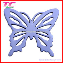 Custom Metal Logo Plate Decal Wtih Butterfly Design